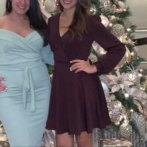 *Closet clear out* Express Burgundy Dress